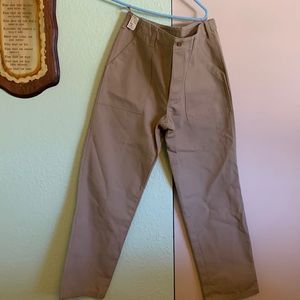 Gung ho men’s jeans, tan colored made in USA